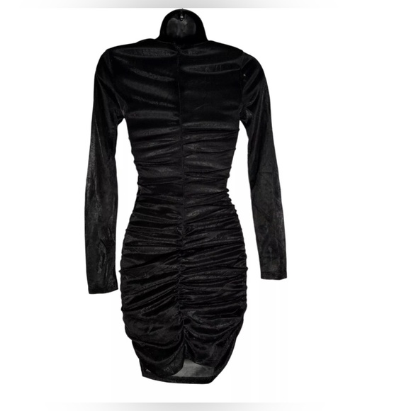 Lulus Night at the Club Black Metallic Cutout Bodycon Mini Dress - Picture 5 of 7